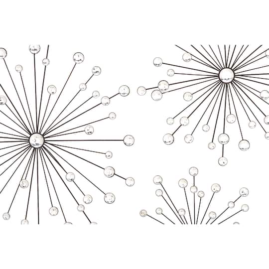 Clear Acrylic Starburst Glam Wall Decor Set